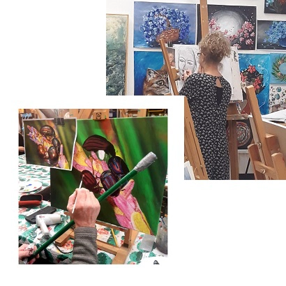 workshops en schilderlessen in drachten Friesland creatiefwezen workshop atelier